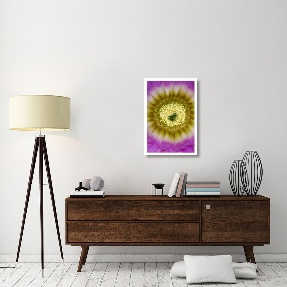 "Lace Hedgehog Cactus flower, Red Corral Ranch" Paper Art, 22"x32"