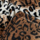 Striped Snow Leopard Safari Flannel Fleece Blanket, Twin