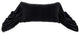 Stella Silk Velvet Long Ruffled Pillow, 26x14", Black