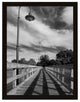 Follow the Lines Rural Landscape Framed Photo Paper Wall Art Prints, Black, 12" X 16"