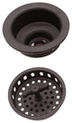 Wing Nut Style Large Kitchen Basket Strainer In Oil Rubbed Bronze, Oil Rubbed Bronze