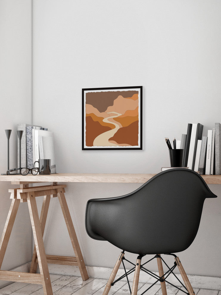 "The Endless River" Framed Painting Print, 18x18