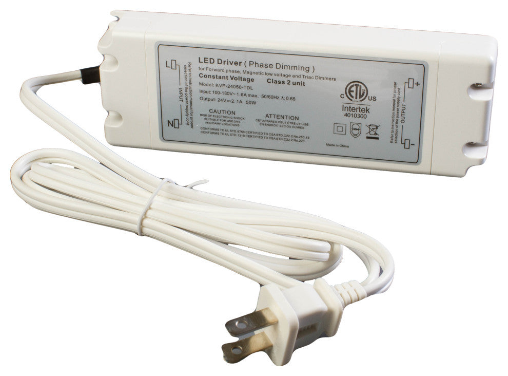 24V Dimmable Driver, 50W Triac Etl Listed Power Supply