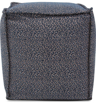 Traditional Indigo Square Pouf By Lynx