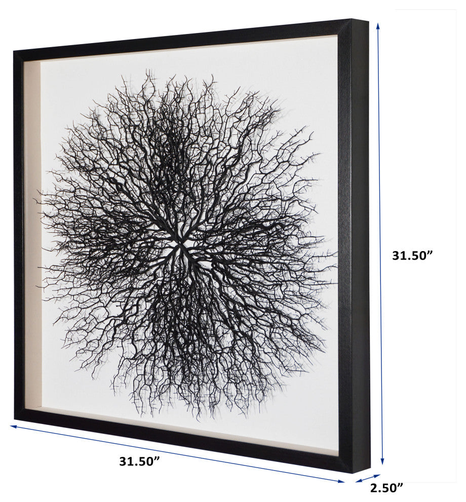 Tree Roots Shadow Box Wall Decor