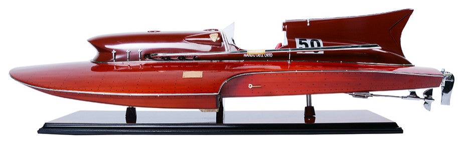Ferrari Hydroplane Wooden Handcrafted boat model