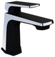 1-Handle Bathroom Faucet, Matte Black and Chrome