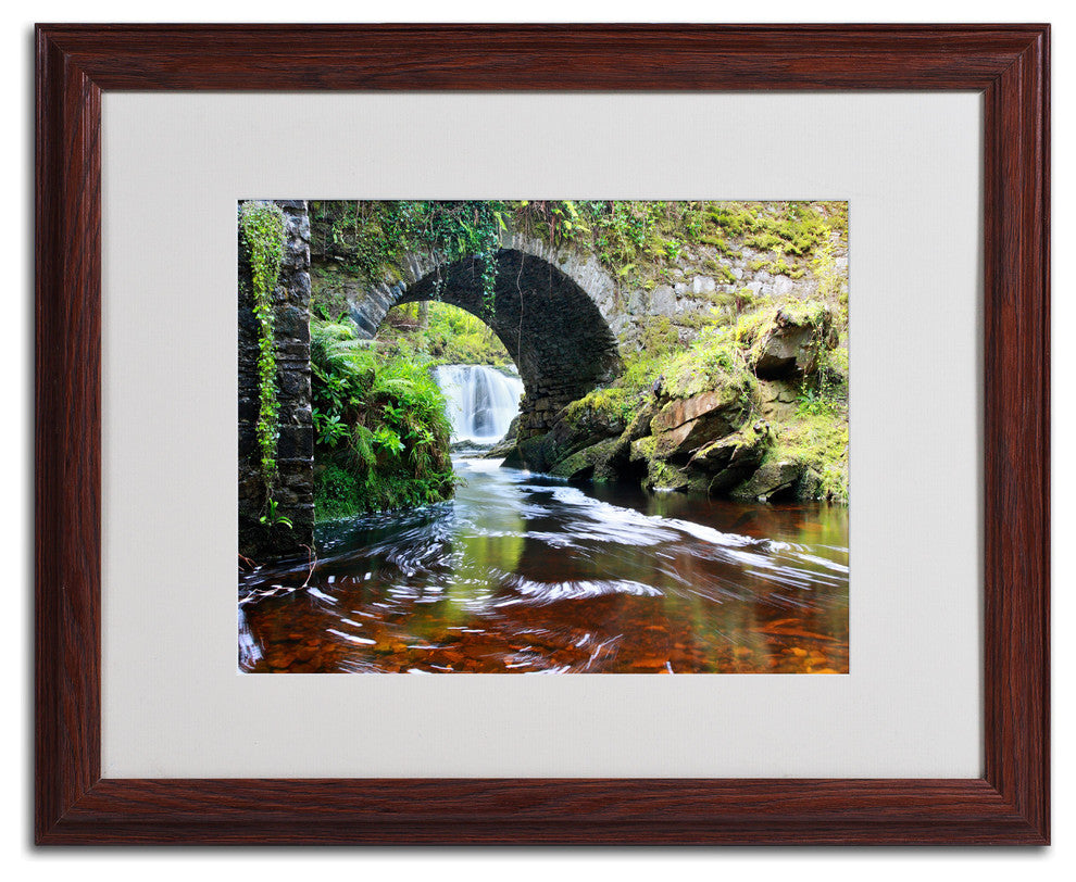 'Lush River' Matted Framed Canvas Art by Pierre Leclerc