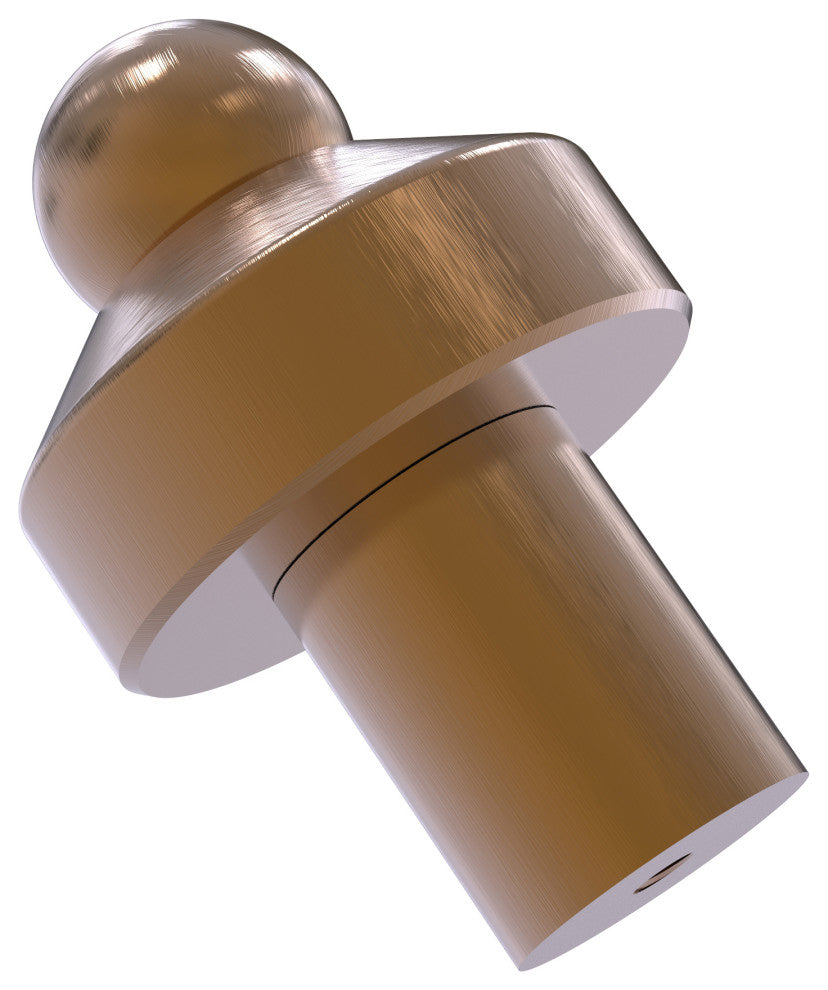 1" Cabinet Knob, Brushed Bronze