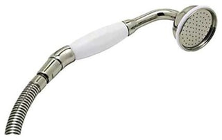 Rohl U.5387STN Perrin and Rowe Porcelain Handshower and Hose, Satin Nickel