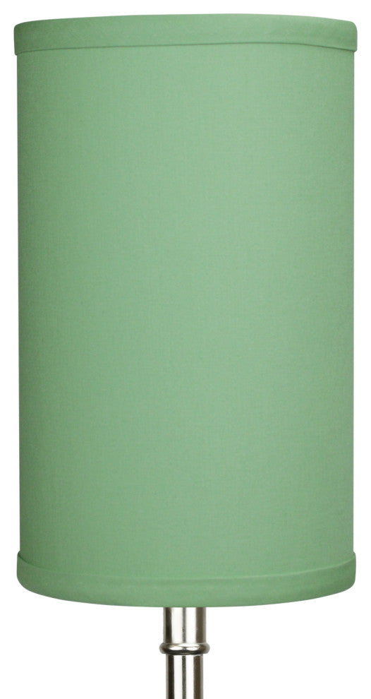 Fenchel Shades 6"x6"x10" Spider Attachment Drum Lamp Shade, Linen Celadon
