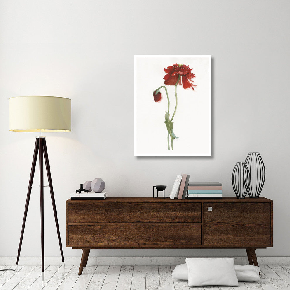 "Red Somniferum" Digital Paper Print by Shirley Novak, 32"x42"