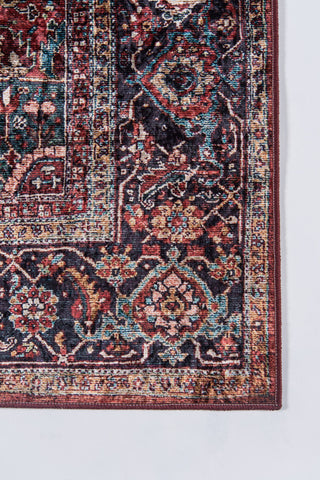 Momeni Karachi Polyester Burgundy Area Rug 5'x8'