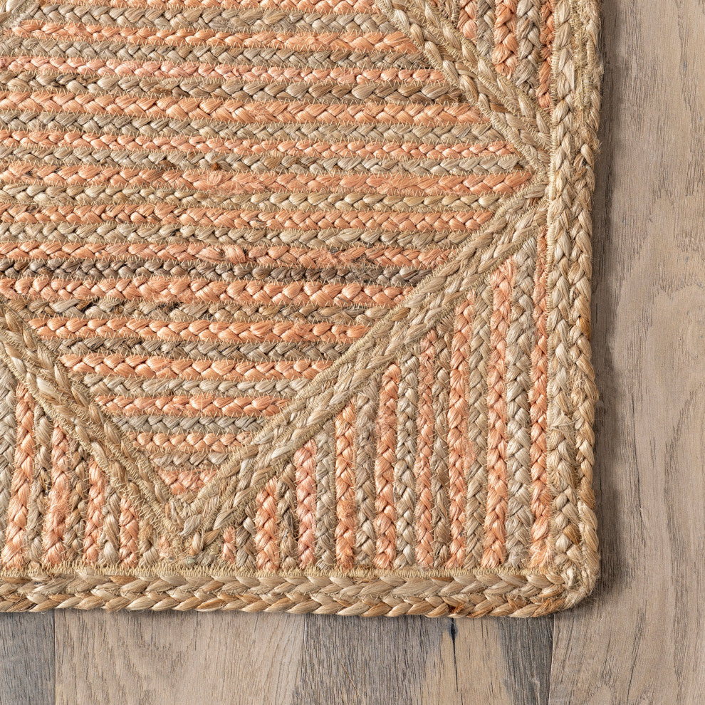 Nuloom Errika Moroccan Jute Rug, Natural 5' x 8'