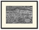 Germany, Bavaria Vintage Map Print On Canvas With Black Custom Frame, 16" X 21"