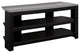 Tv Stand, 42 Inch, Storage Shelves, Laminate, Black, Grey