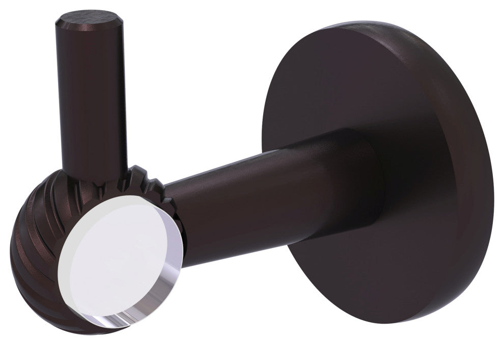 Clearview Robe Hook with Twisted Accents, Antique Bronze