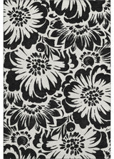 Premium Machine Washable Mayfield AMF551 Black 5' x 7'6" Rug