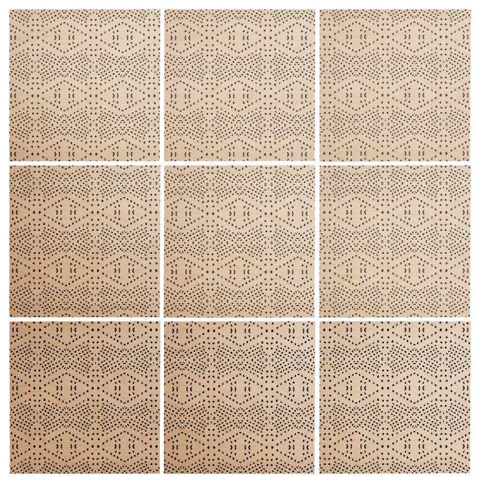 Deny Designs Holli Zollinger Boho Tile Wood Wall Mural, 4'x4'
