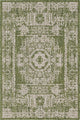 Unique Loom Aqua Blue Timeworn Outdoor Area Rug, Green, Beige, 4' X 6'