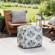 Gordes Yellow 18" x 18" x 18" Multicolor Pouf