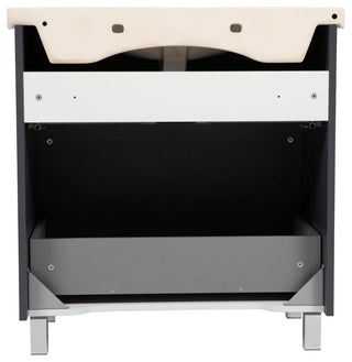Bathroom Vanity Elit Graphite Gloss 28" No Mirror