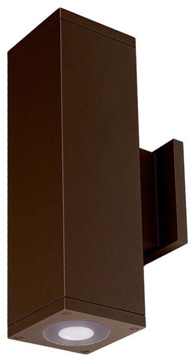 Cube Architectural 6" Ultra Narrow LED Up and Down Wall-Light 4000K, Bronze