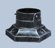 Aluminum Stub Post Base, White