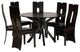 Cameo Contemporary Dark Brown 7-Piece Dining Set