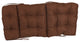 22"X45" Spun Polyester Solid Outdoor Tufted Chair Cushion, Cocoa