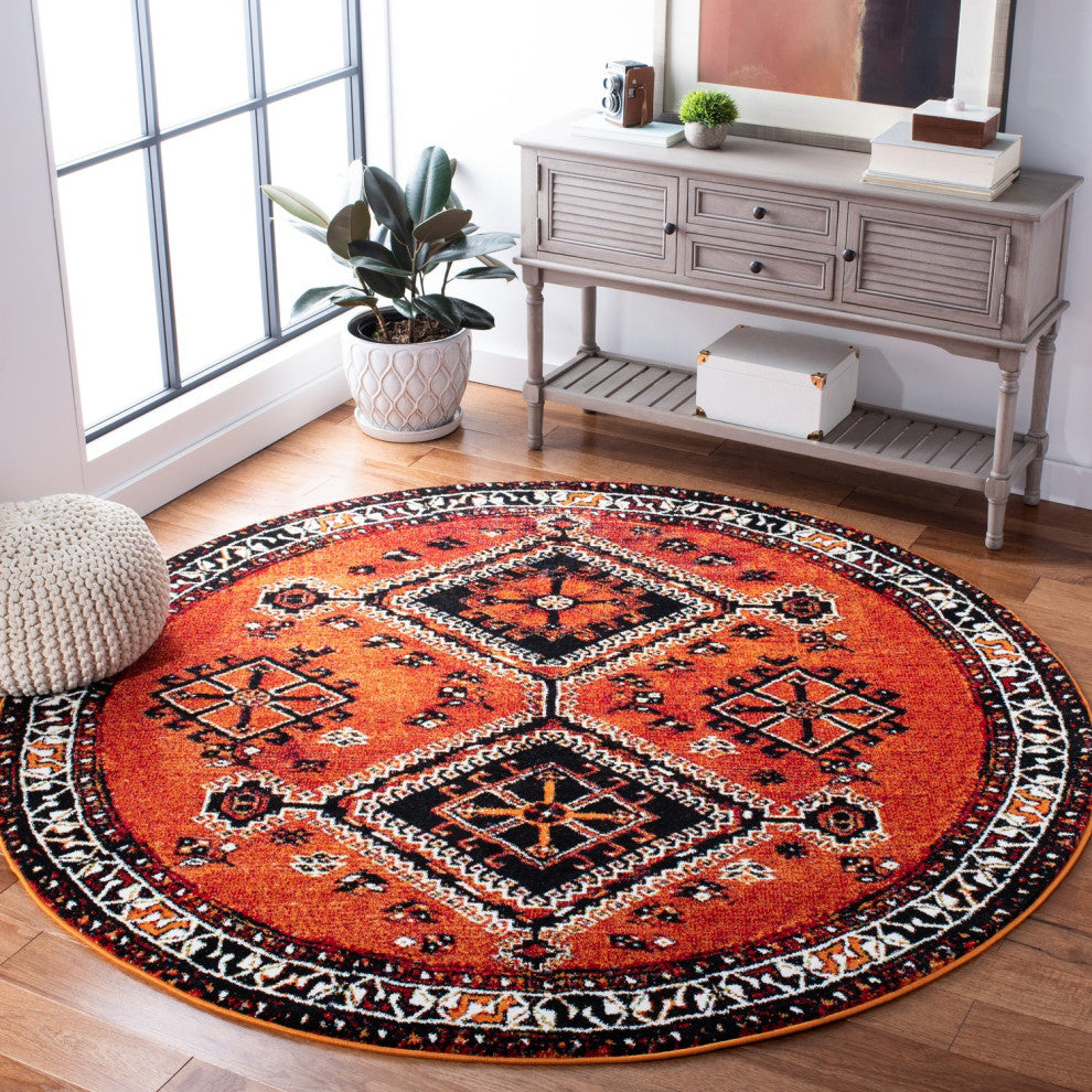 Safavieh Vintage Hamadan Vth293P Traditional Rug, Orange and Red, 2'3"x6'0" Runn