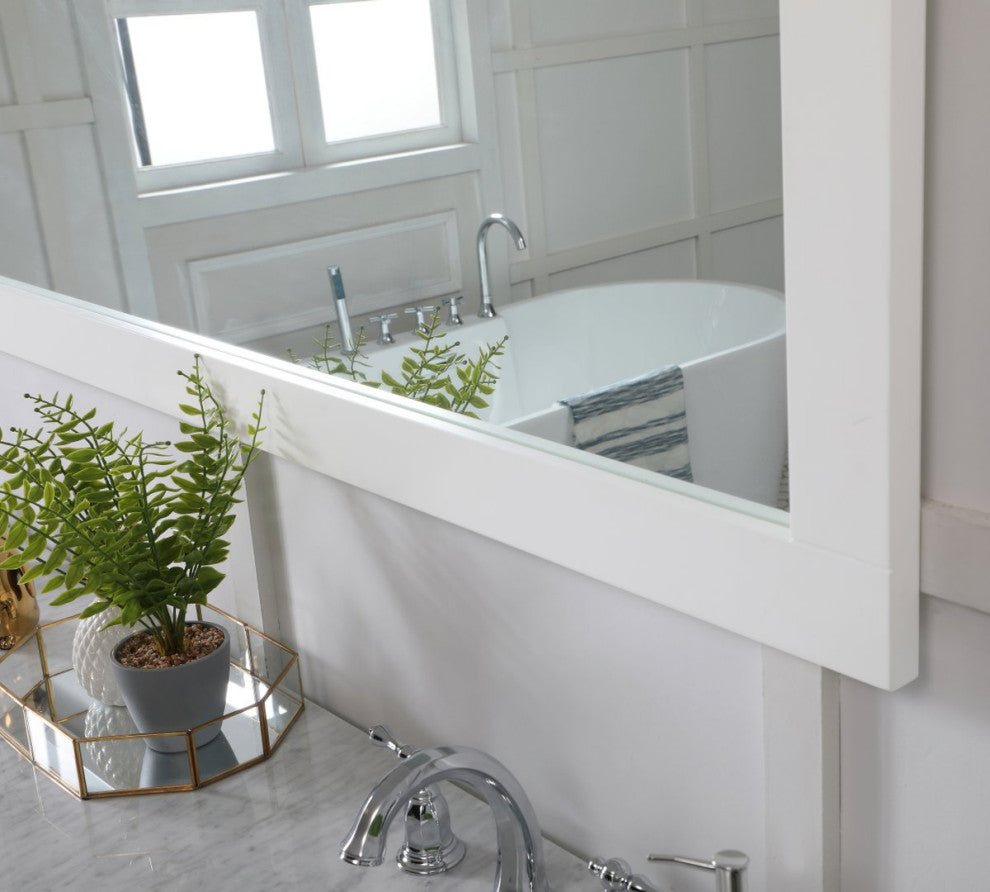 Anderson Rectangle Vanity Mirror 60", White