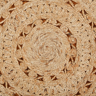 Sunshine Organic Jute Braided Area Rug, 8' Round