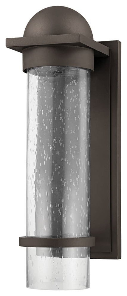 Nero 1 Light Large Exterior Wall Scone, Textured Bronze