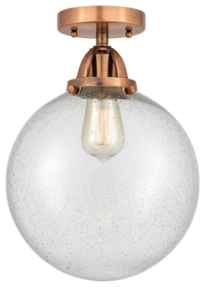 Beacon Semi-Flush Mount, Antique Copper, Seedy, Seedy