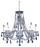 Crystorama Traditional Crystal 8-Light Chandelier