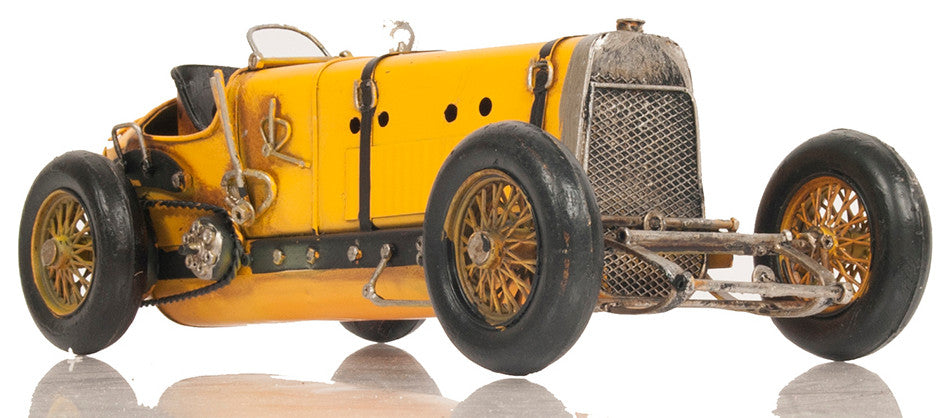 Alfa Romeo P2 Classic Racing Car Model, Collectible Metal Scale Model Car