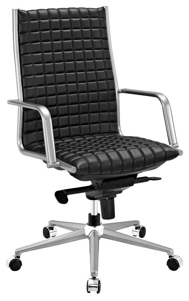 Black Pattern Highback Office Chair