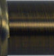86-144" Globe Finial Rod Set, Antique Brass