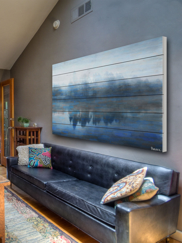 "Lake Marmont" Wall Art on Wood, 45"x30"