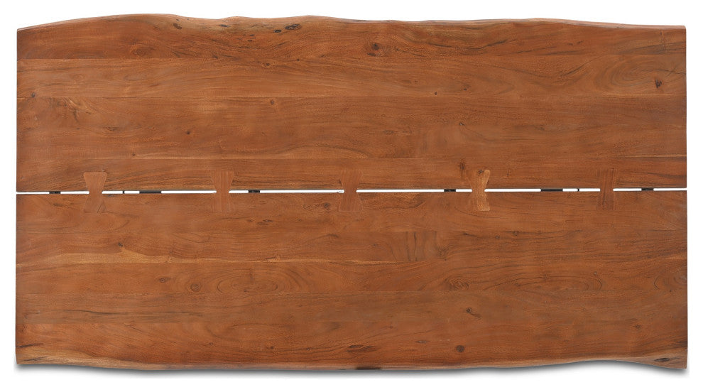 Athea Butterfly Dark live Edge Dining Table - 96"