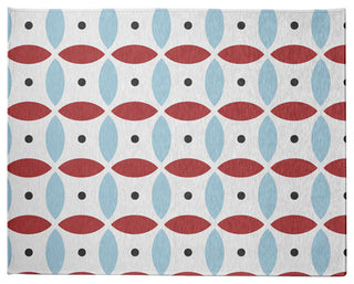 Geometric Spring Chenille Rug, Ligonberry Red, 8'x10'