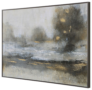 Gilt Misty Landscape Framed Print