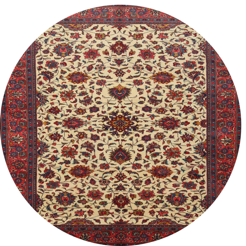 Ahgly Company Indoor Round Traditional Area Rugs, 3' Round