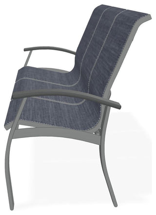 Belle Isle Sling 3-Seat Outdoor Sofa, Augustine Denim/Graphite