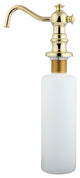Kingston Brass Curved Nozzle Metal Soap Dispenser, Polished Brass