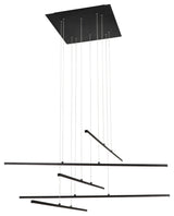 Black Linear Multi-Light Pendant