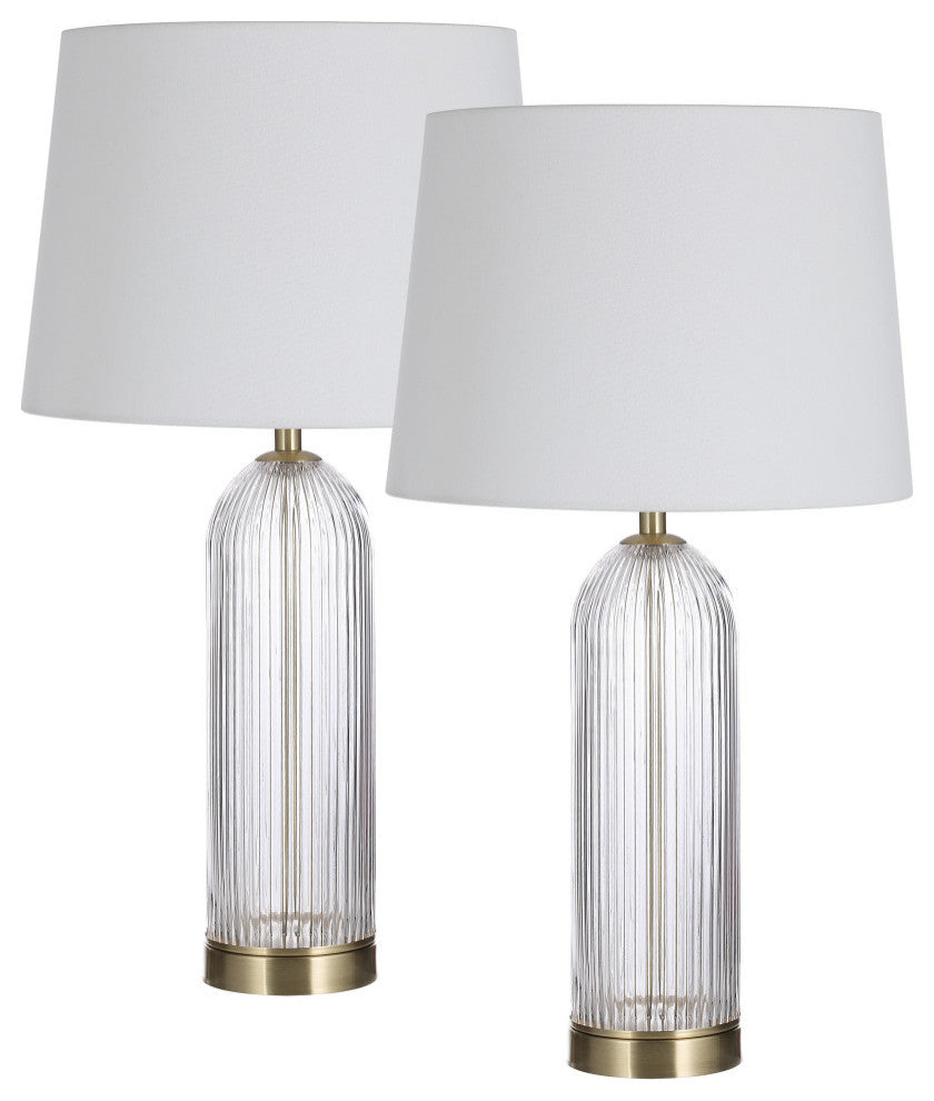 Ocala 25" Length Table Lamp- Set of Two, Yellow