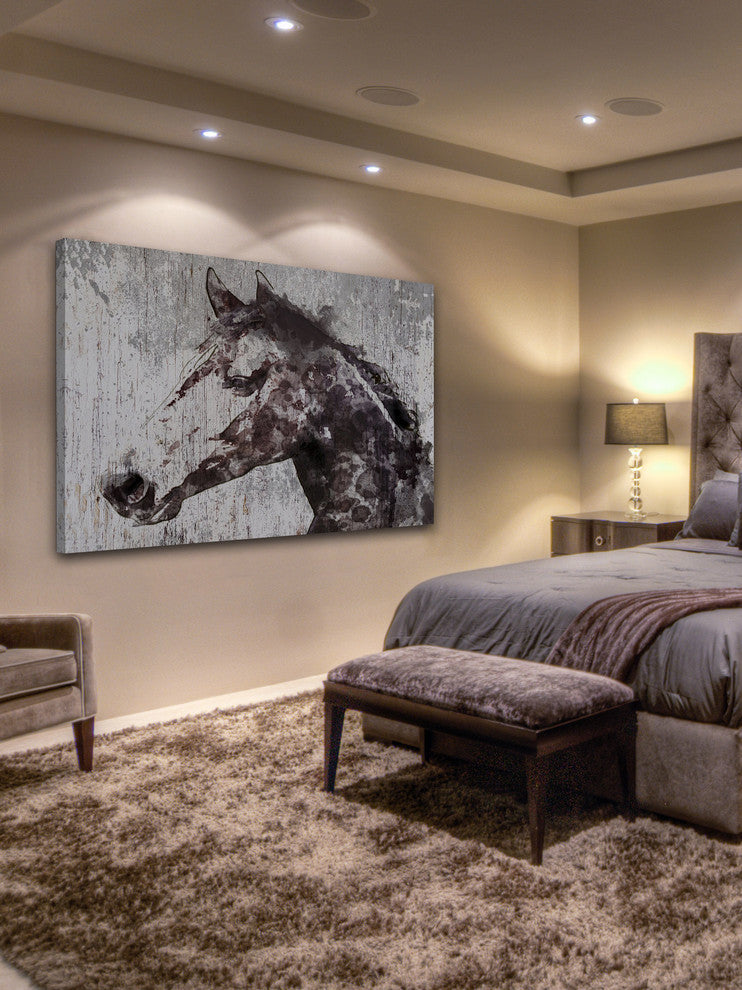 Marmont Hill, "Steel Dust Horse" by Irena Orlov Painting Wrapped Canvas, 36x24