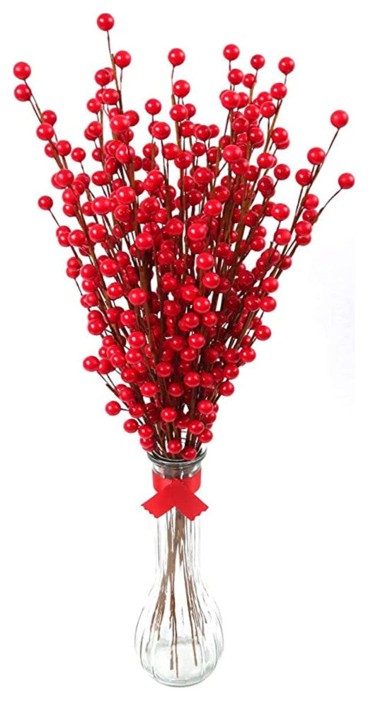 Waterproof Berry Spray With 35 Red Berries, 1 Dozen